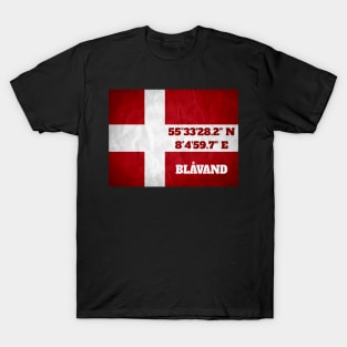 Blåvand Coordinates Flag T-Shirt